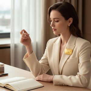 Givenchy Authentic Luxury Vintage Retro 80s Runway Iconic RARE Large Logo Brooch